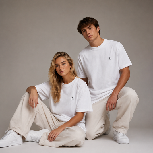 Oversized White T-shirt - By Louqa